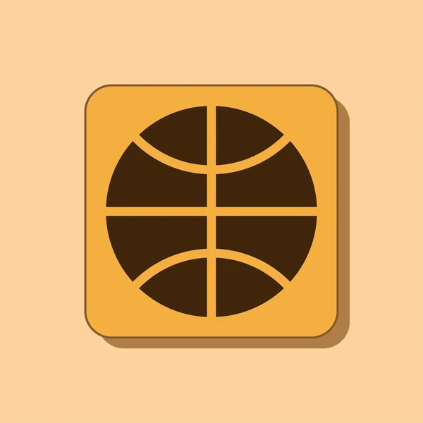 Icono de pelota de baloncesto — Foto de Stock