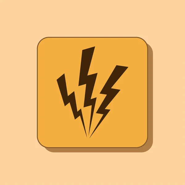 Lightning bolt icon — Stock Photo, Image