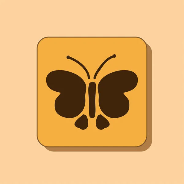 Ilustración del icono de mariposa . —  Fotos de Stock