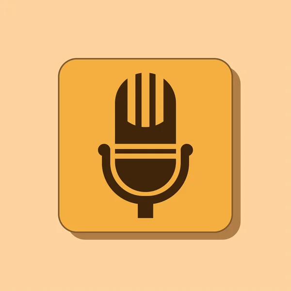Microphone icon design — Stock Photo, Image