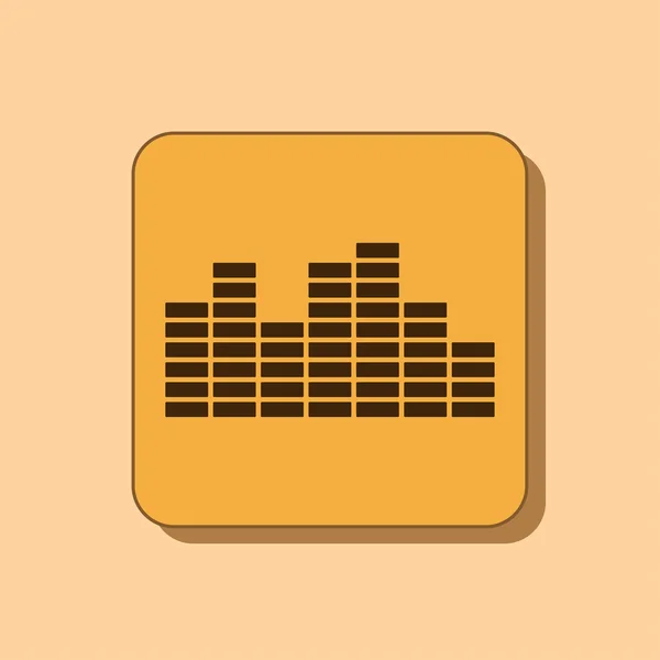 Muzyczne korektor graficzny ikona — Zdjęcie stockowe