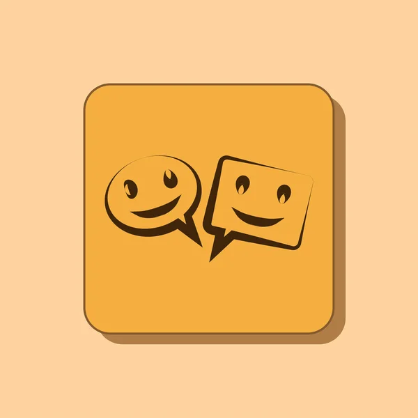 Speech bubble icon — Stock Photo, Image