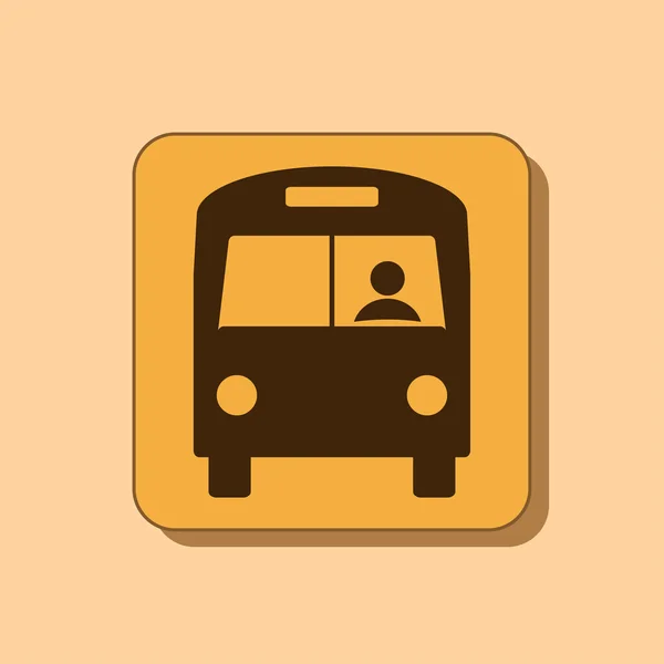 Bus pictogram ontwerp — Stockfoto