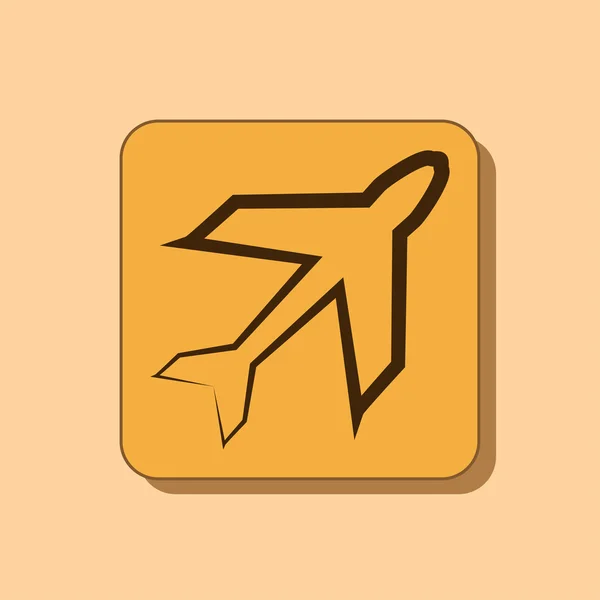 Plane icon design — Stock Photo, Image