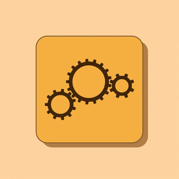 Gear or settings web icon — Stock Photo, Image