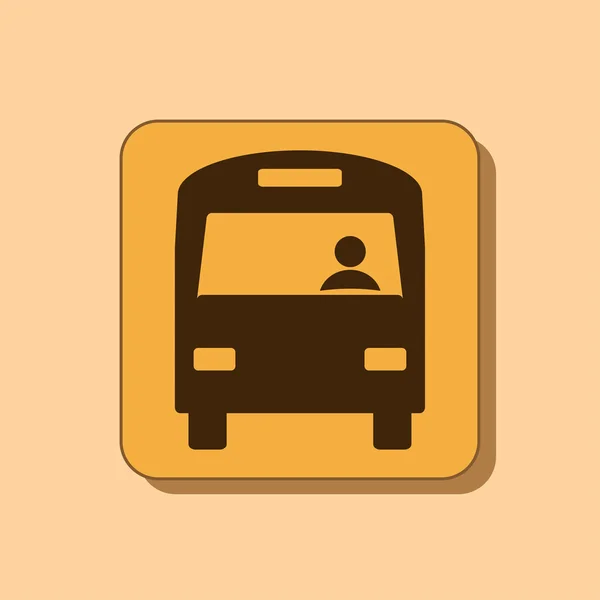 Autobus ikona designu — Zdjęcie stockowe