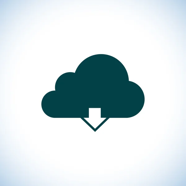 Cloud download pictogram — Stockfoto