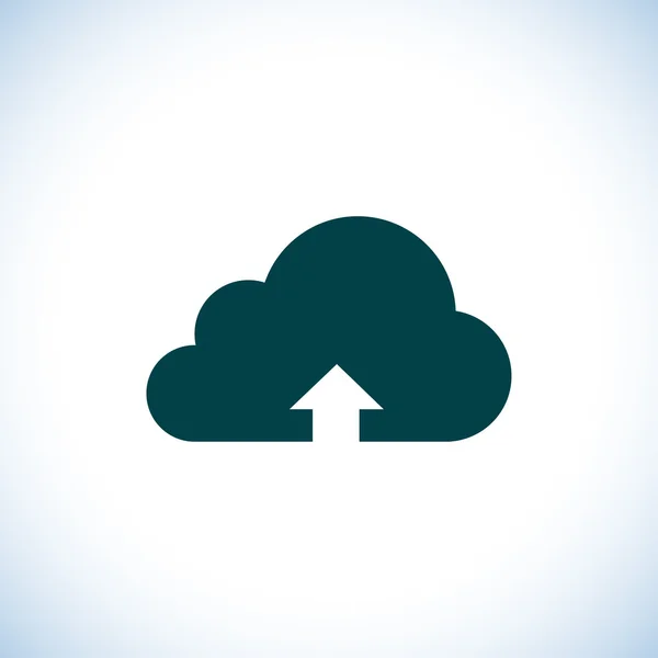 Uploadpictogram in wolk — Stockfoto