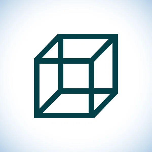 Cube logo design icon — Stock Photo, Image