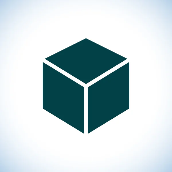 Cube Logo Design Ikone — Stockfoto