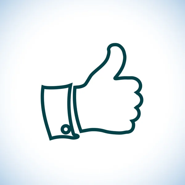 Thumb up, like icon — Stock Photo, Image