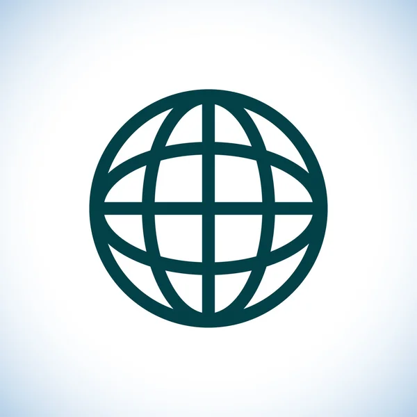 Globe icon. Flat design style — Stock Photo, Image