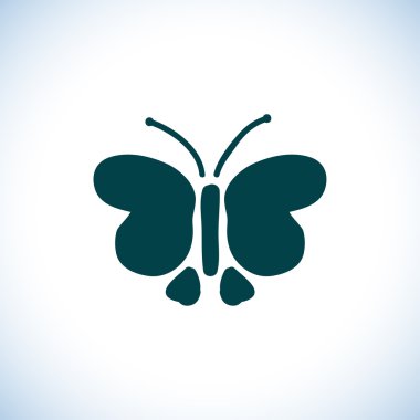 Kelebek simgesi illüstrasyon.