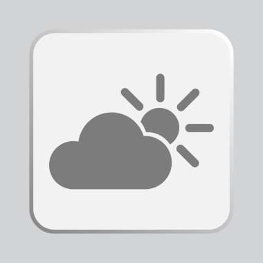 bulut ve güneş simgesi