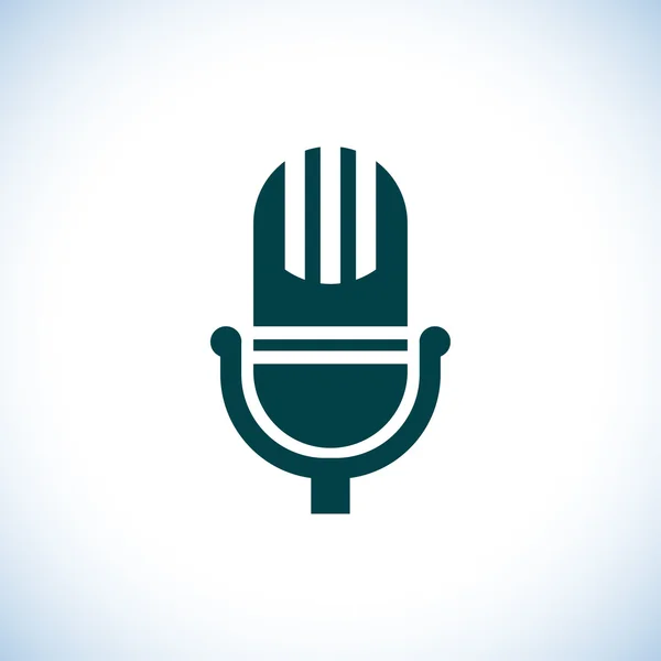 Mikrofon ikona designu — Zdjęcie stockowe