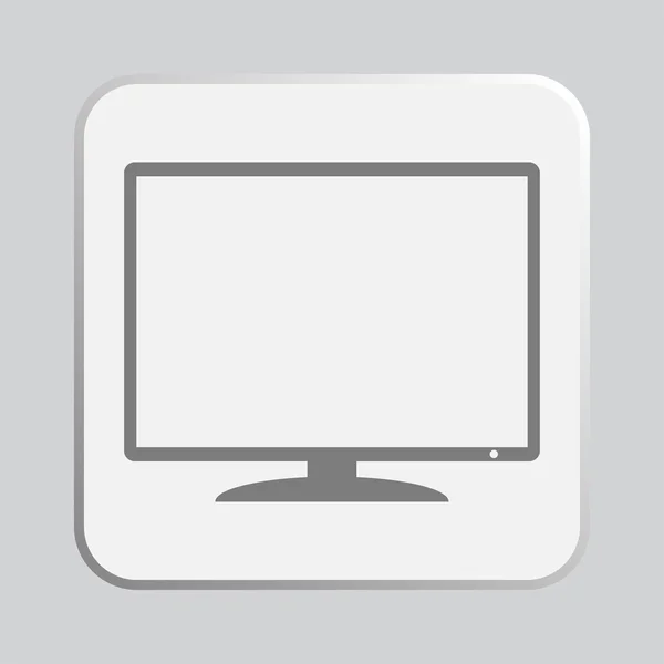 Monitor desain ikon — Stok Foto