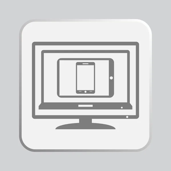 Set of electronic devices icon — Stock Photo, Image