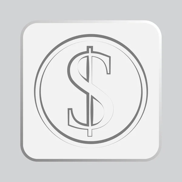 Dollarteken pictogram — Stockfoto