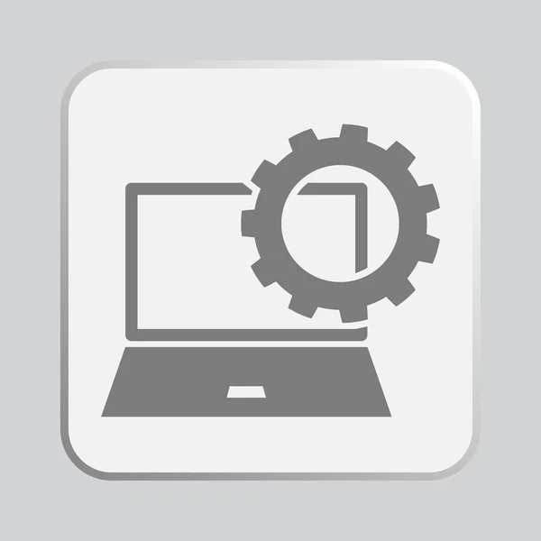Laptop icon design — Stock Photo, Image