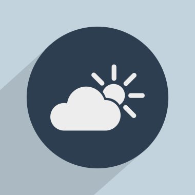 bulut ve güneş simgesi