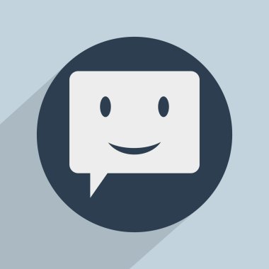 Gülümseyen baloncuk simgesi