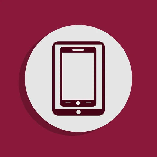 Tablet pc z smartphone ikona — Zdjęcie stockowe