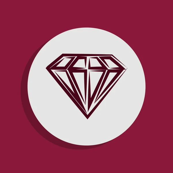 Diamond icon — Stock Photo, Image