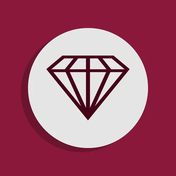 Diamond icon — Stock Photo, Image