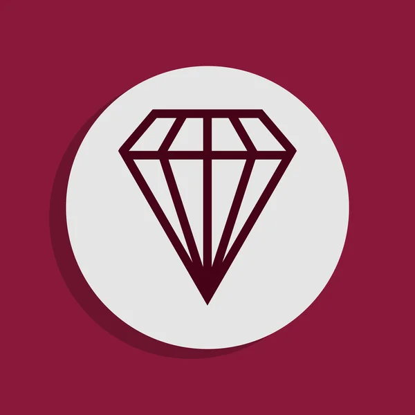 Diamond icon — Stock Photo, Image