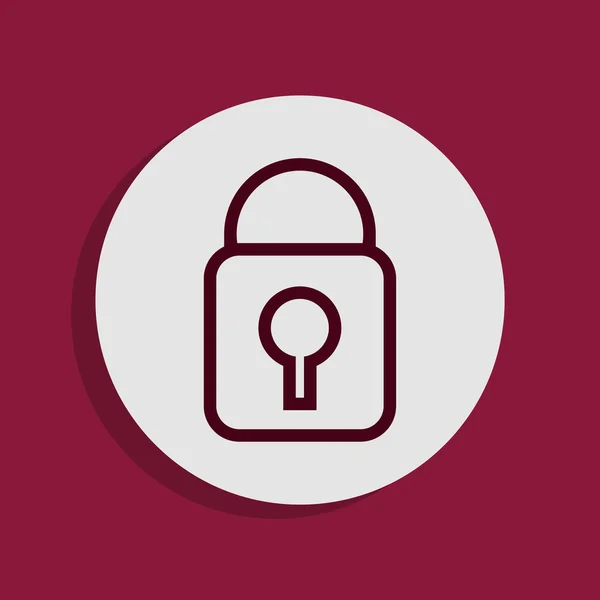 Padlock icon — Stock Photo, Image