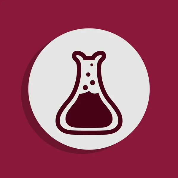 Ikona szkło laboratoryjne — Zdjęcie stockowe