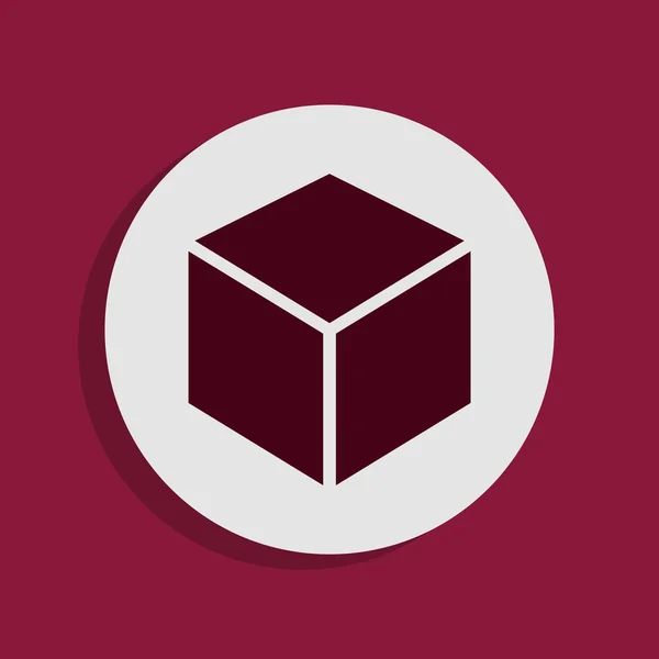 Cube icon — Stock Photo, Image