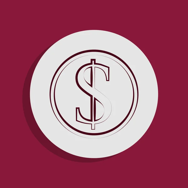 Dolar işareti simgesi — Stok fotoğraf