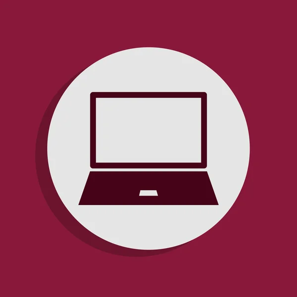 Laptop icon — Stock Photo, Image