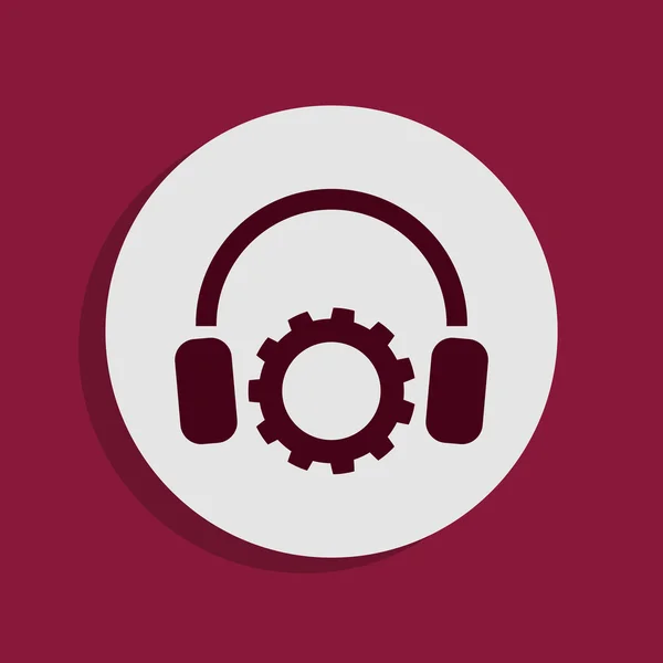 Headphones icon — Stock Photo, Image