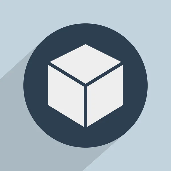 Ícone de cubo — Fotografia de Stock