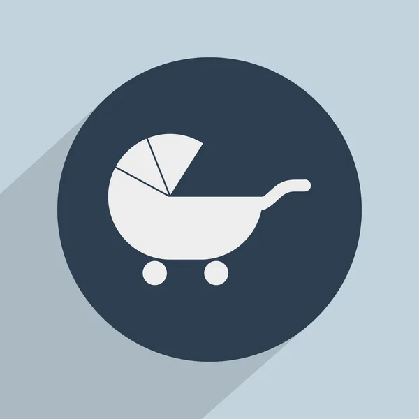 Kinderwagen silhouet pictogram — Stockfoto