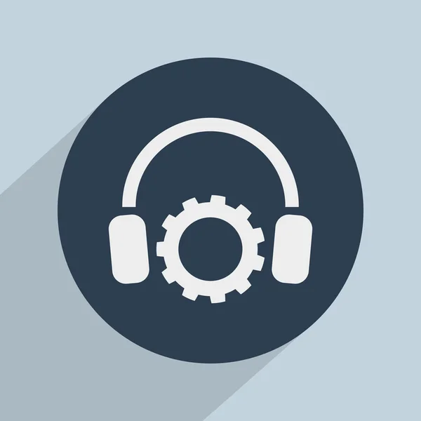 Headphones icon — Stock Photo, Image