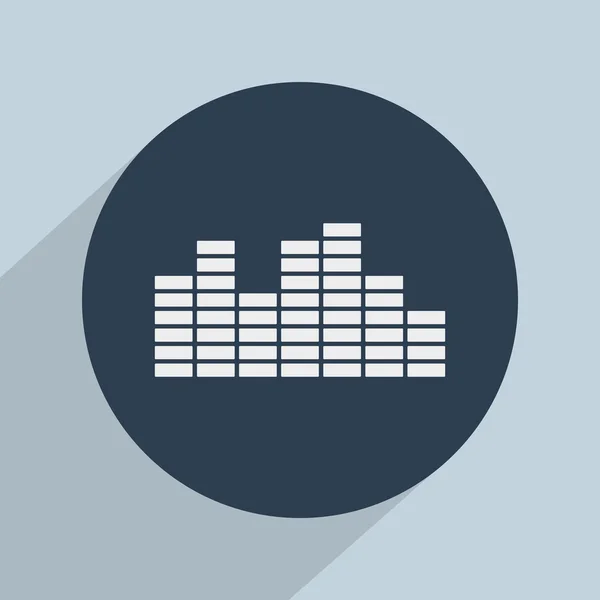 Soundwave muziek pictogram — Stockfoto