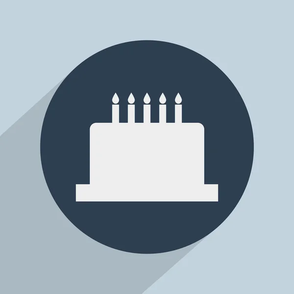 Birthday cake icon — Stock Photo, Image