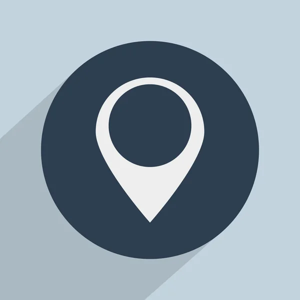 Mappa puntatore icona piatta — Foto Stock