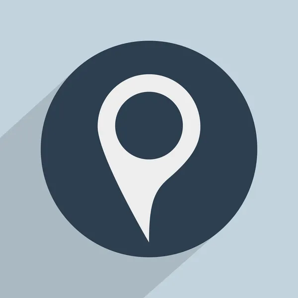 Map pointer flat icon — Stock Photo, Image