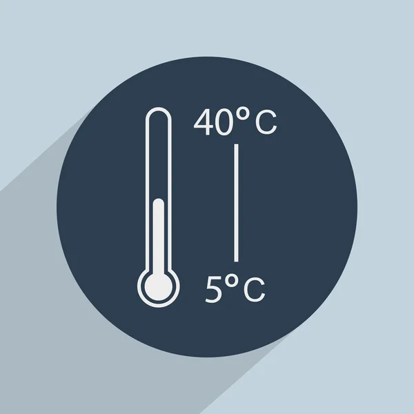 Thermometer-Symbol — Stockfoto