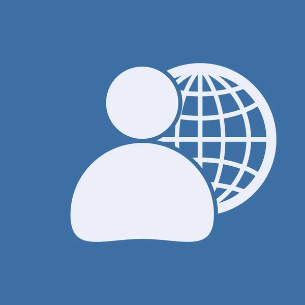 Wereldwijde business pictogram — Stockfoto
