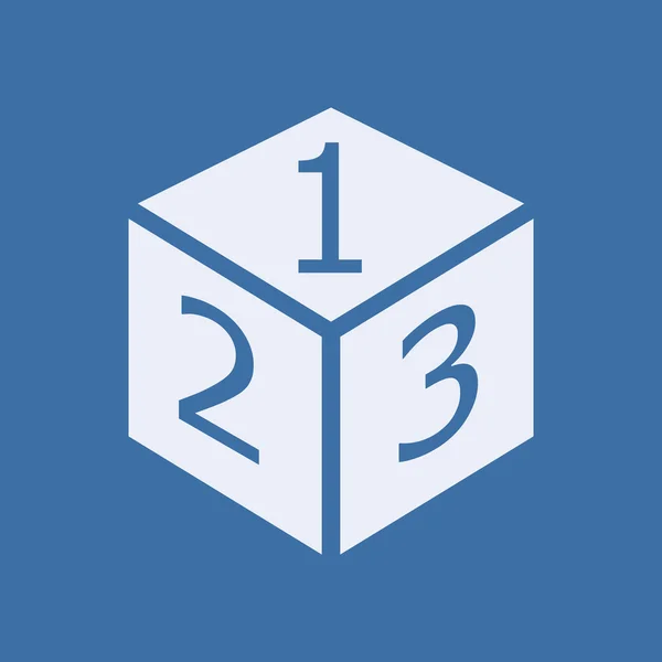 Cubo com números — Fotografia de Stock
