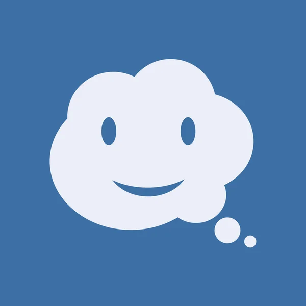 Smile talking bubble icon — Stock Photo, Image