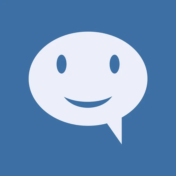 Smile talking bubble icon — Stock Photo, Image