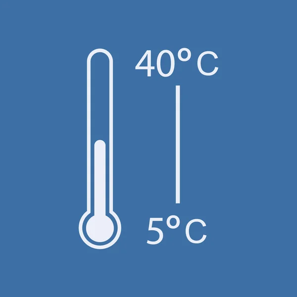 Thermometer-Symbol — Stockfoto