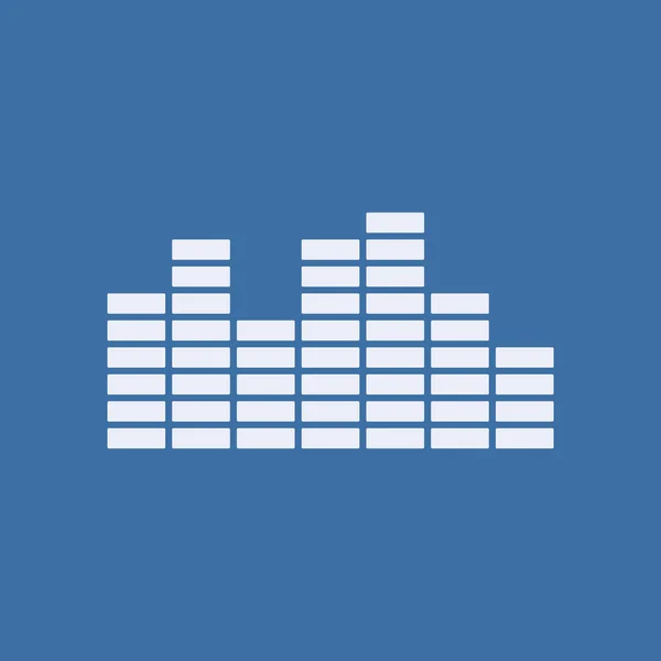 Soundwave muziek pictogram — Stockfoto