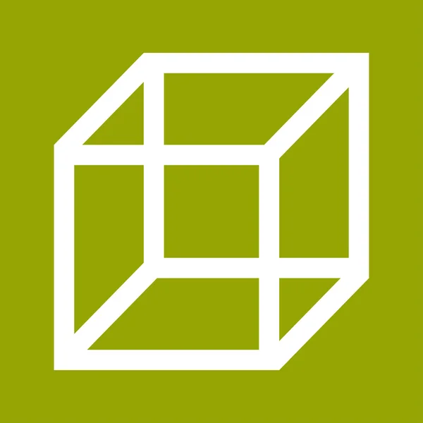 Icona del cubo — Foto Stock